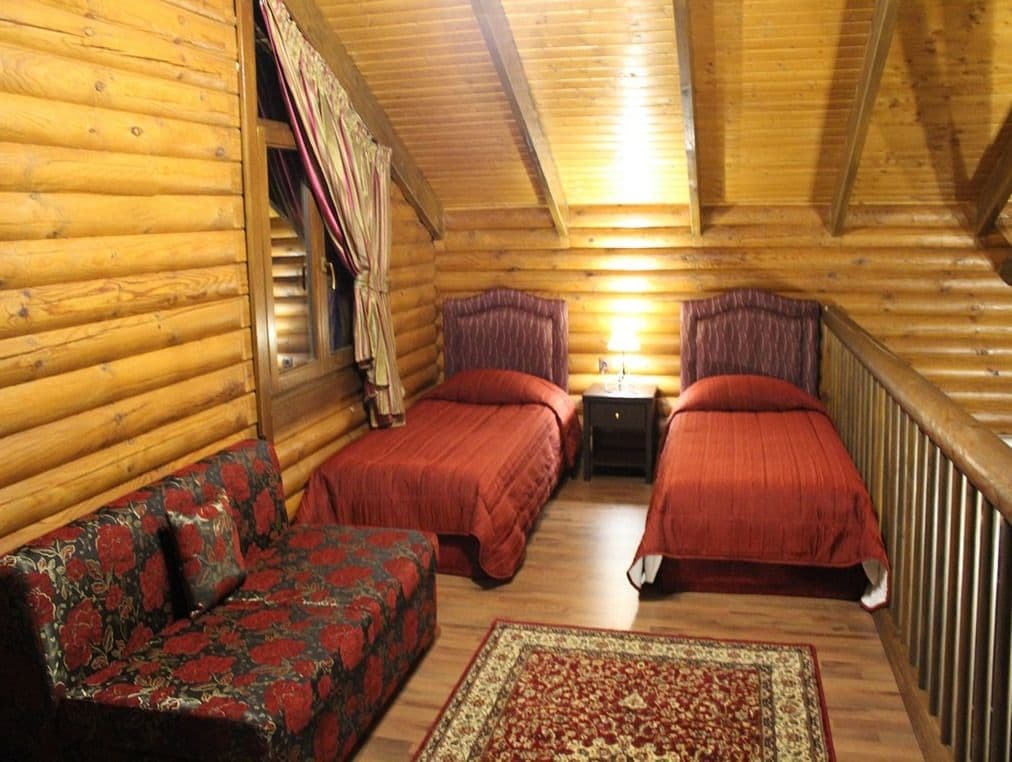 Natura Chalets Mega Chorio Buitenkant foto